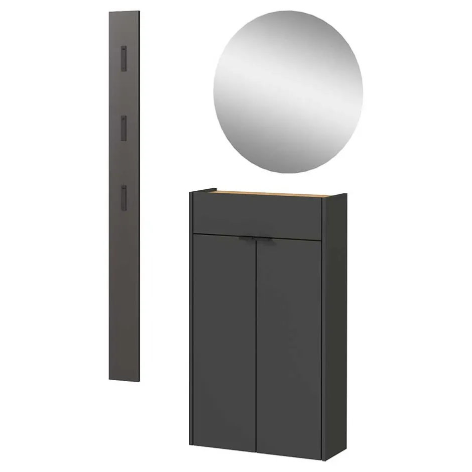 Wohnen Hänge-Vertiko & Garderobe & Spiegel - Sidgarus (dreiteilig)