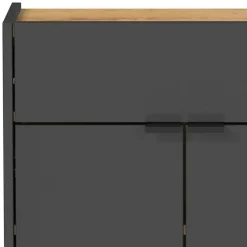 Hänge-Vertiko & runder Spiegel - Sidgarus (zweiteilig)^Wohnen Discount