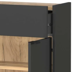 Hänge-Vertiko & runder Spiegel - Sidgarus (zweiteilig)^Wohnen Discount