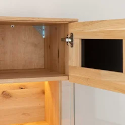 Hängevitrine aus Eiche und Glas - Masicuri^Wohnen Online