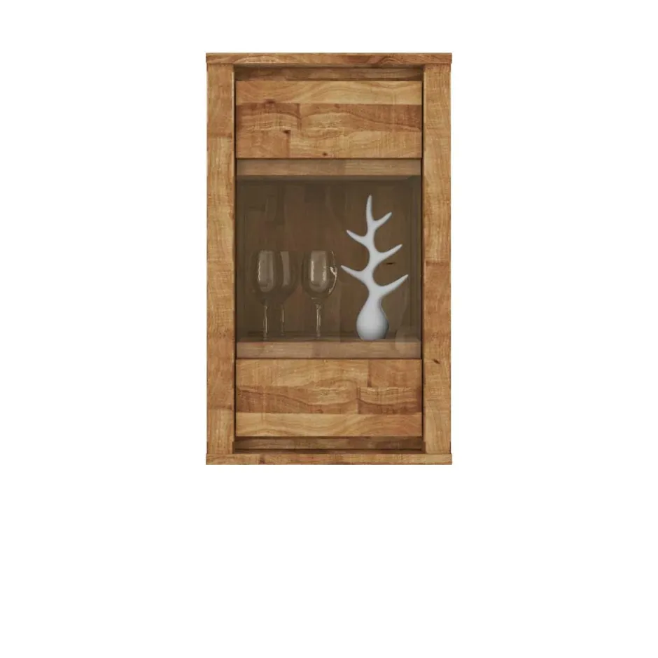 Wohnen Hängevitrine Nadalia aus Wildeiche Massivholz