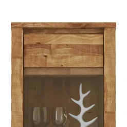 Wohnen Hängevitrine Nadalia aus Wildeiche Massivholz