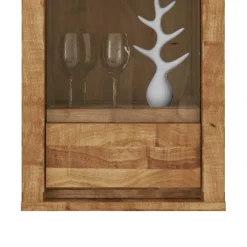 Wohnen Hängevitrine Nadalia aus Wildeiche Massivholz