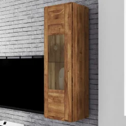 Hängevitrine Vaskov aus Wildeiche Massivholz^Wohnen Online