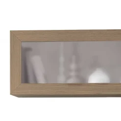 Wohnen Hängevitrinen in Esche Dunkel - Lacruzira (2er Set)