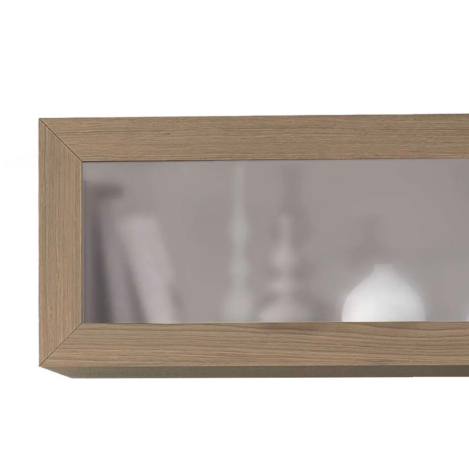 Wohnen Hängevitrinen in Esche Dunkel - Lacruzira (2er Set)