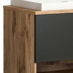 Wohnen Hänge-Waschbeckenschrank mit Aufsatzbecken - Steikun