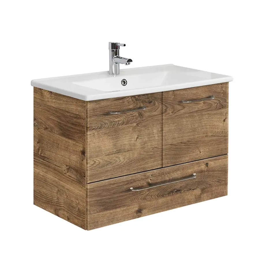 Wohnen Hänge-Waschtisch mit Keramikbecken - Miss X