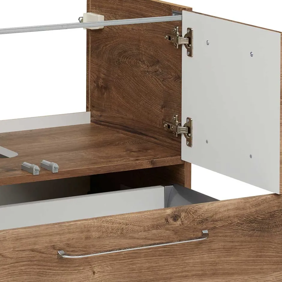 Wohnen Hänge-Waschtisch mit Keramikbecken - Miss X