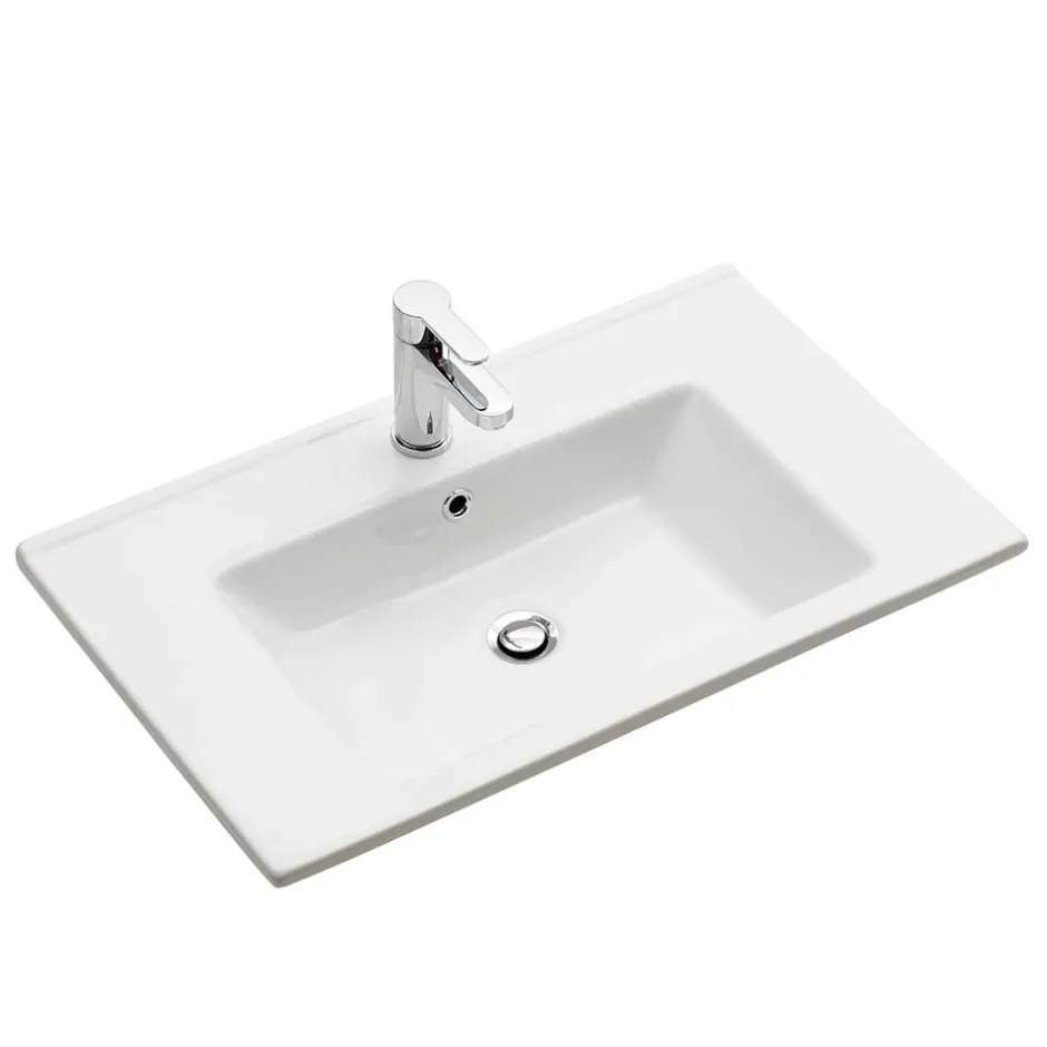 Wohnen Hänge-Waschtisch mit Keramikbecken - Miss X