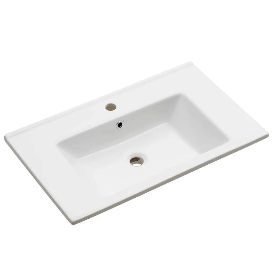 Wohnen Hänge-Waschtisch mit Keramikbecken - Miss X