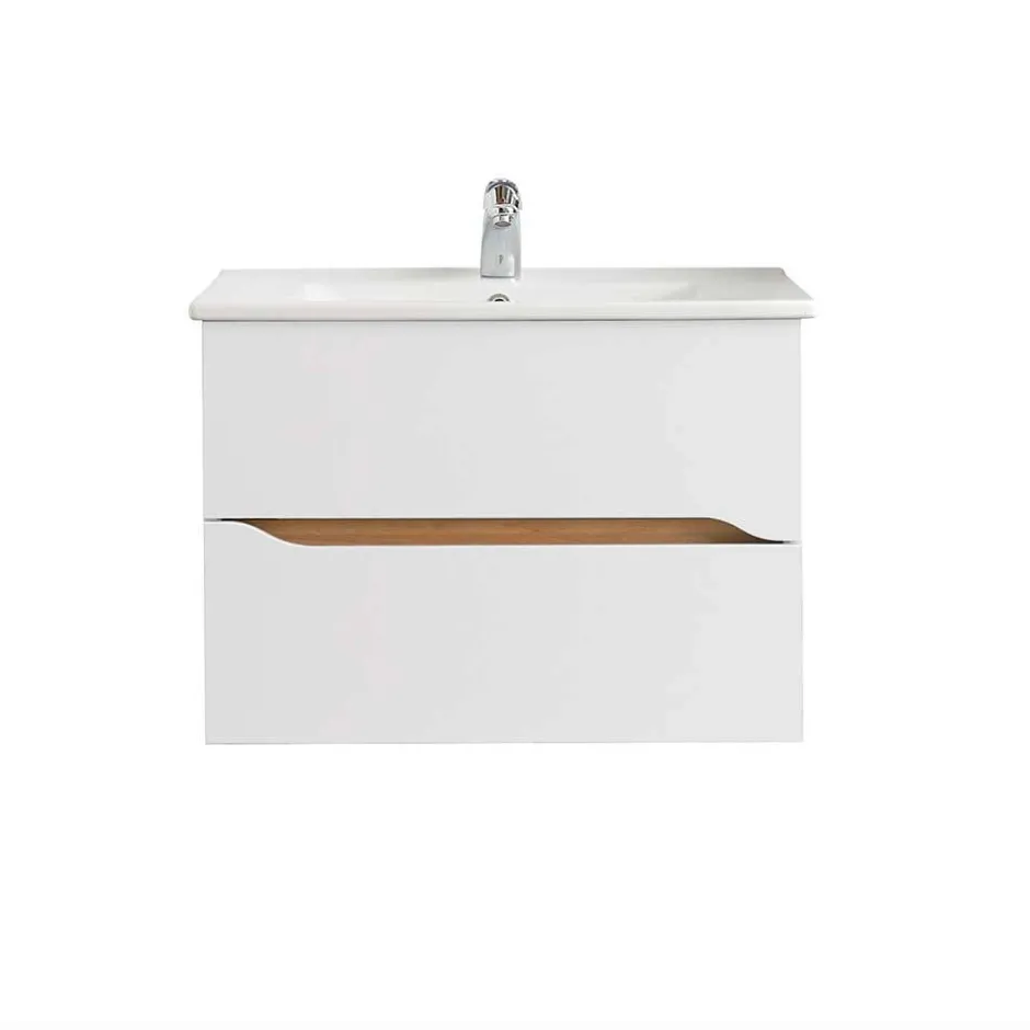 Wohnen Hänge-Waschtisch mit zwei Schubladen - Zenata