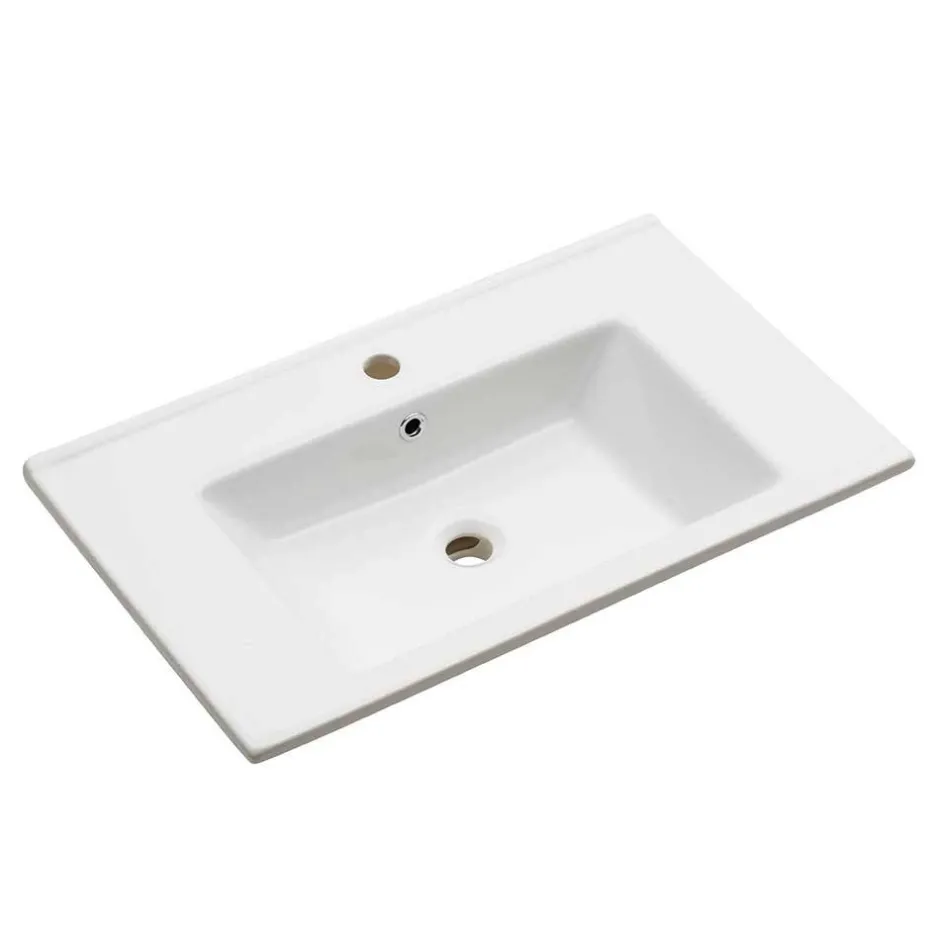 Wohnen Hänge-Waschtisch mit zwei Schubladen - Zenata