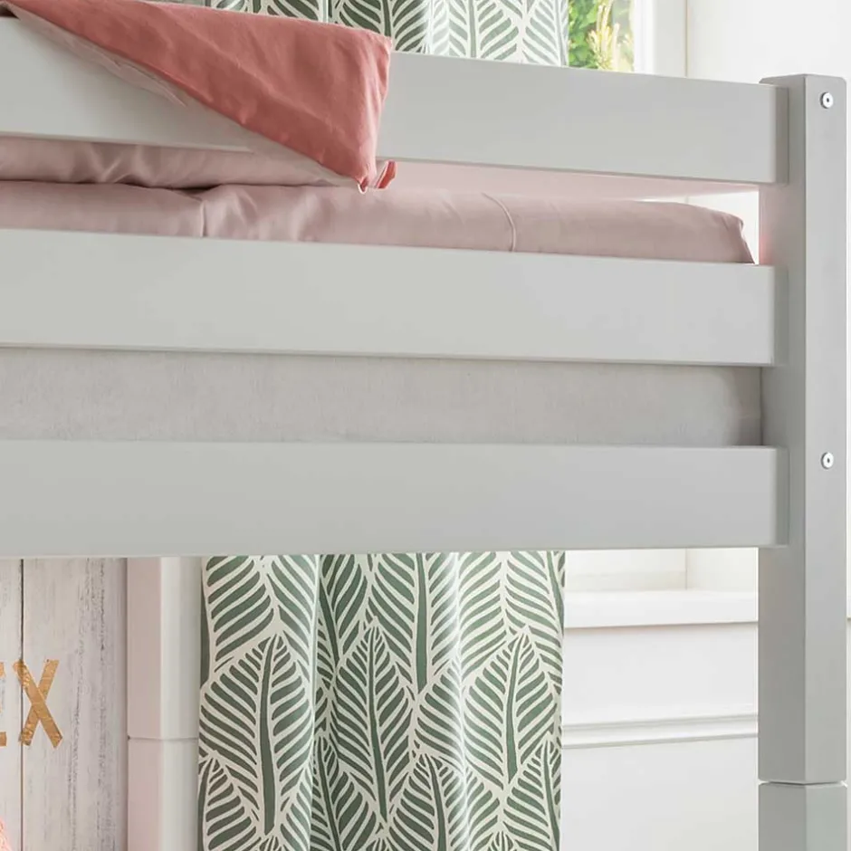 Kinder Wohnen Hochbett & Einzelbett & Regal Set - Polar (zweiteilig)