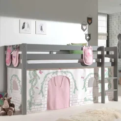 Kinder Wohnen Hochbett mit Schmetterling & Vogel Motiv - Guern