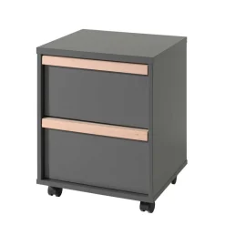 Kinder Wohnen Hochbett mit Schreibtisch und Schrank - Lilova (vierteilig)