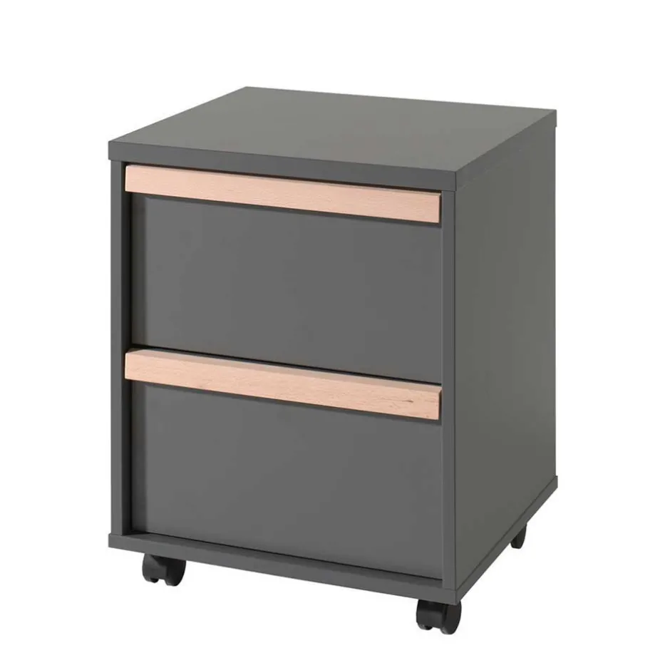 Kinder Wohnen Hochbett mit Schreibtisch und Schrank - Lilova (vierteilig)