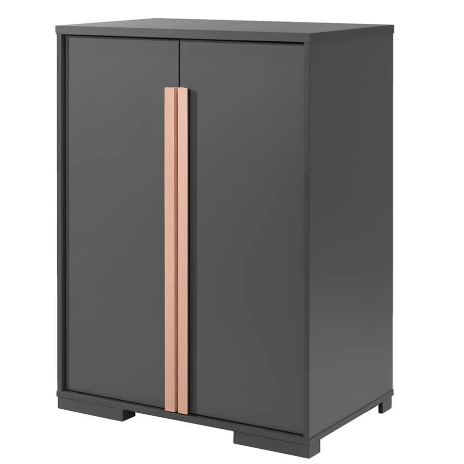 Kinder Wohnen Hochbett mit Schreibtisch und Schrank - Lilova (vierteilig)