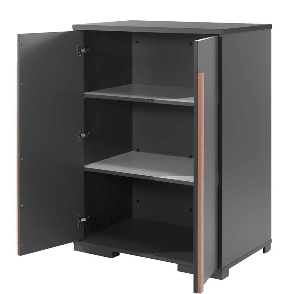 Kinder Wohnen Hochbett mit Schreibtisch und Schrank - Lilova (vierteilig)