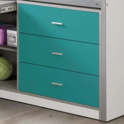 Hochbett Nowy in Blau^Wohnen