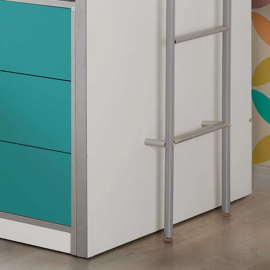 Hochbett Nowy in Blau^Wohnen