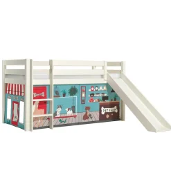 Hochbett Spielbett mit Haustier Shop Vorhang - Lissy^Wohnen Sale