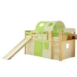 Hochbett Zarodrana mit Rutsche und Tunnel^Wohnen Best