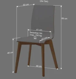 Wohnen Hochdrucklaminat Stuhl in Weiß - Sonda (2er Set)