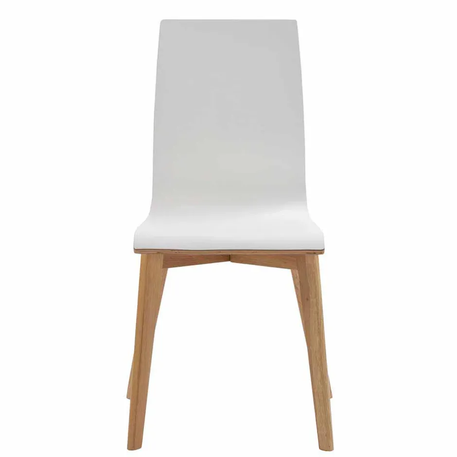 Wohnen Hochdrucklaminat Stuhl in Weiß - Sonda (2er Set)