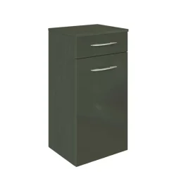 Wohnen Hochglanz Bad Unterschrank in Dunkelgrau Mladen für Wandmontage
