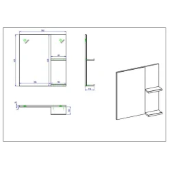 Hochglanz Badeinrichtung in Weiß - Vauflos (dreiteilig)^Wohnen Hot
