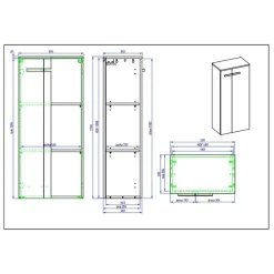 Hochglanz Badeinrichtung in Weiß - Vauflos (dreiteilig)^Wohnen Hot