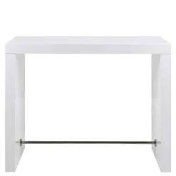 Wohnen Hochglanz Bartisch in Weiß - modern - Marciana