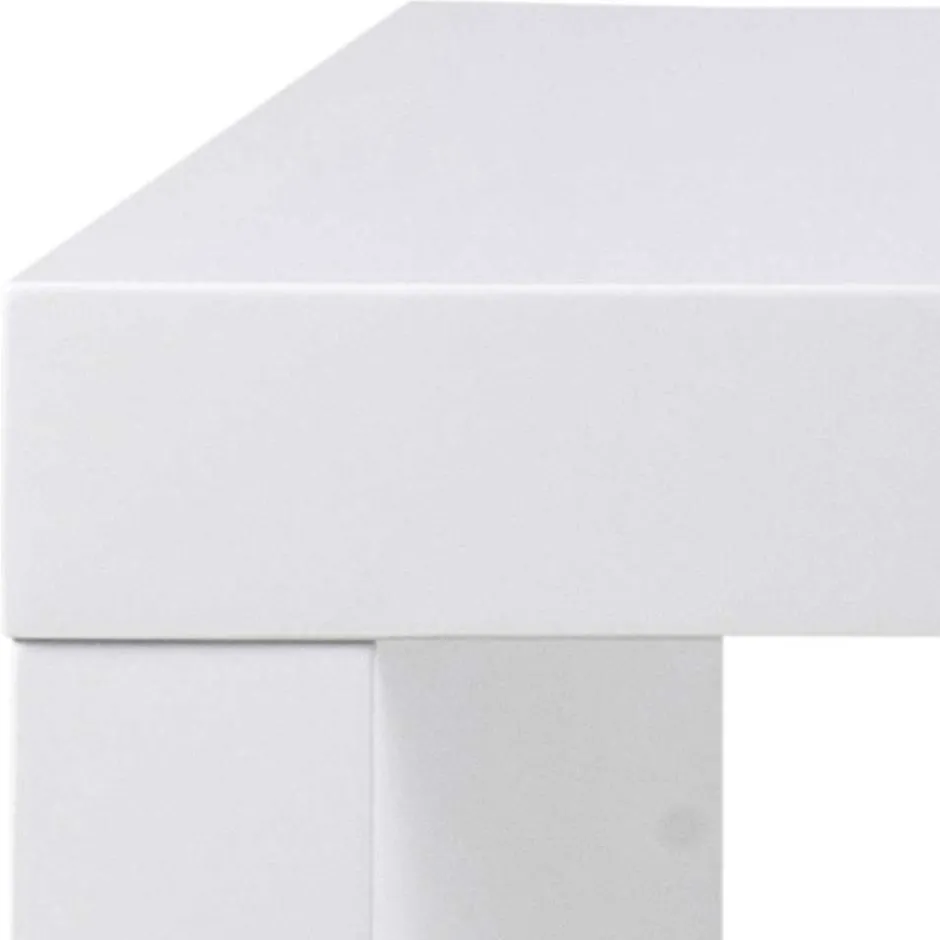 Wohnen Hochglanz Bartisch in Weiß - modern - Marciana