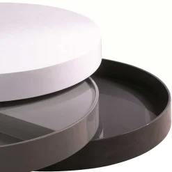 Wohnen Hochglanz Design Wohnzimmertisch drehbar - Tulima