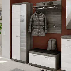 Hochglanz Dielenmöbel Set - Nancys (dreiteilig)^Wohnen Online