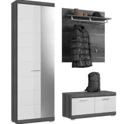 Hochglanz Dielenmöbel Set - Nancys (dreiteilig)^Wohnen Online