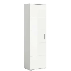 Wohnen Hochglanz Flurschrank in Weiß - Rugova