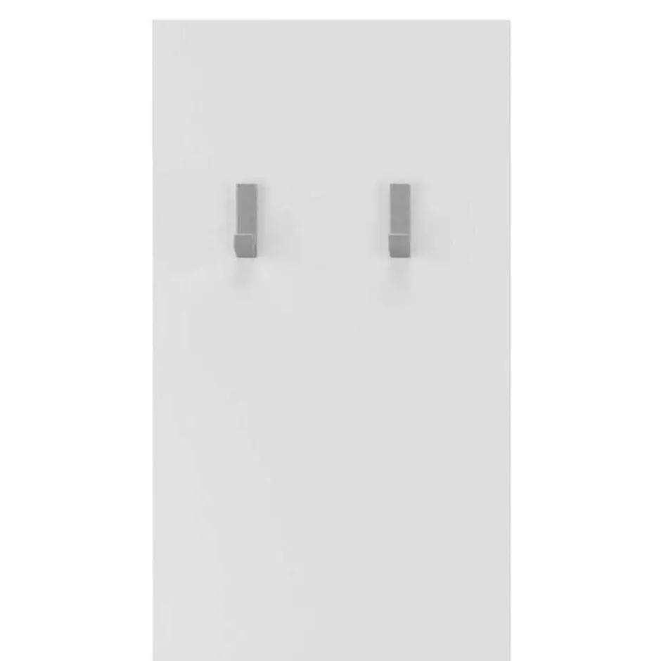 Wohnen Hochglanz Garderobenpaneel in Weiß - Castalla