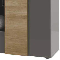 Hochglanz Highboard mit Glas - Eracosta^Wohnen Sale