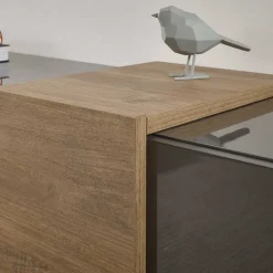Hochglanz Highboard mit Glas - Eracosta^Wohnen Sale