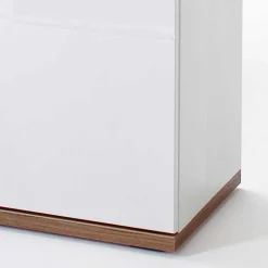 Wohnen Hochglanz Highbord in Weiß - Icadro