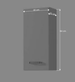 Hochglanz Hängeschrank Sagunis für Bad^Wohnen Discount