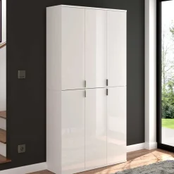 Wohnen Hochglanz Kleiderschrank 6-türig - Ejulia (zweiteilig)