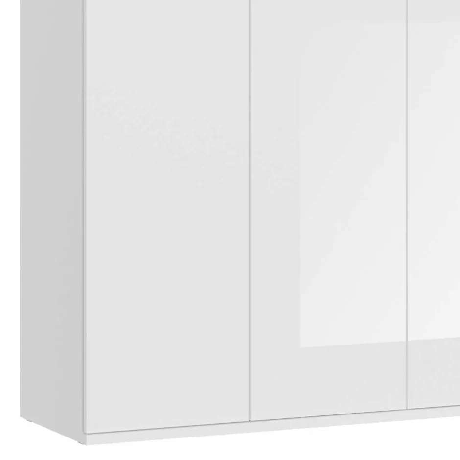 Wohnen Hochglanz Kleiderschrank 6-türig - Ejulia (zweiteilig)