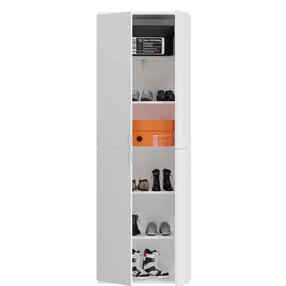 Wohnen Hochglanz Kleiderschrank 6-türig - Ejulia (zweiteilig)