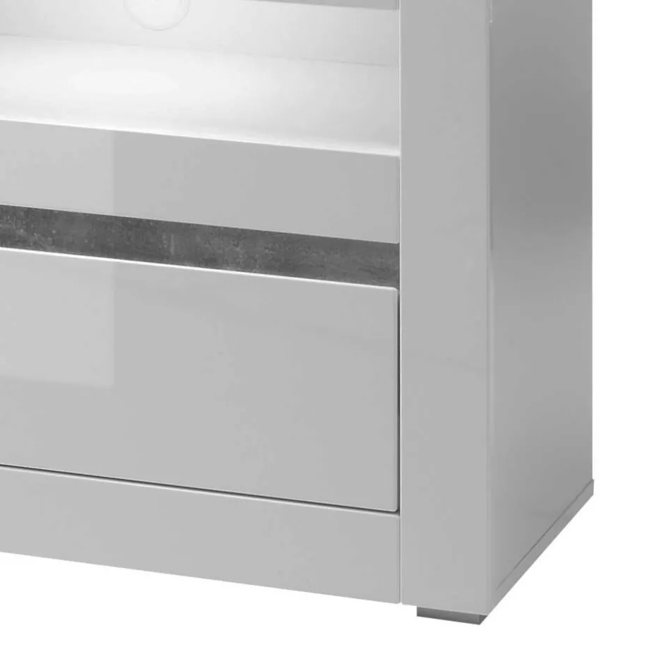 Hochglanz Lowboard fürs TV in Weiß Mextra mit 3 Schubladen^Wohnen Online