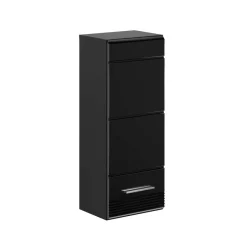 Hochglanz Oberschrank fürs Bad in Schwarz - Culina^Wohnen Discount