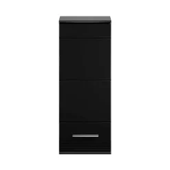 Hochglanz Oberschrank fürs Bad in Schwarz - Culina^Wohnen Discount
