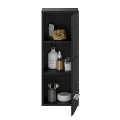 Hochglanz Oberschrank fürs Bad in Schwarz - Culina^Wohnen Discount